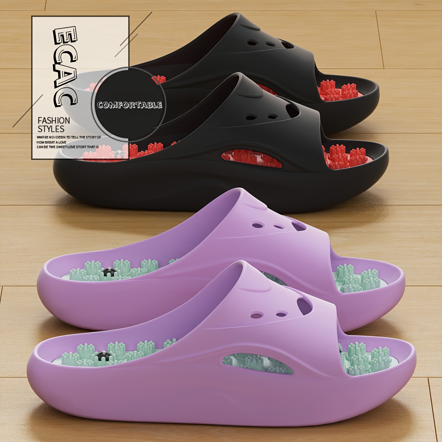 Men Shoes On Sale - Damskie Męskie Klapki Masujące EVA z