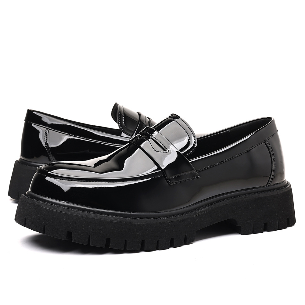 Men'S Shoes Hugo Boss - Nowe męskie mokasyny wsuwane ze skóry