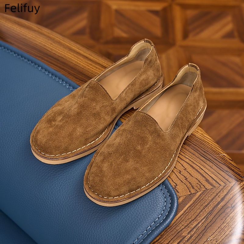 Boat Shoe Leather - Męskie mokasyny ze skóry bydlęcej, luksusowe,