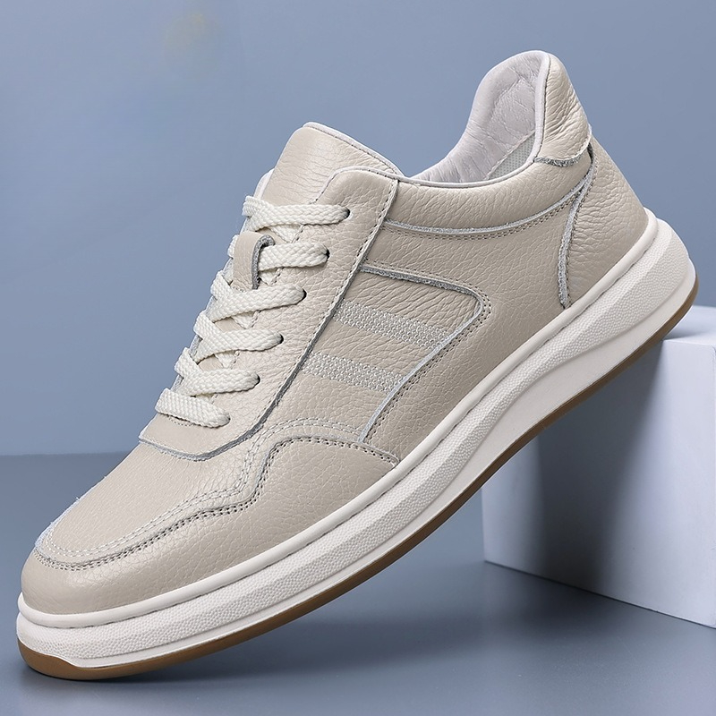 Boat Shoe Leather - Męskie buty casual ze skóry naturalnej,