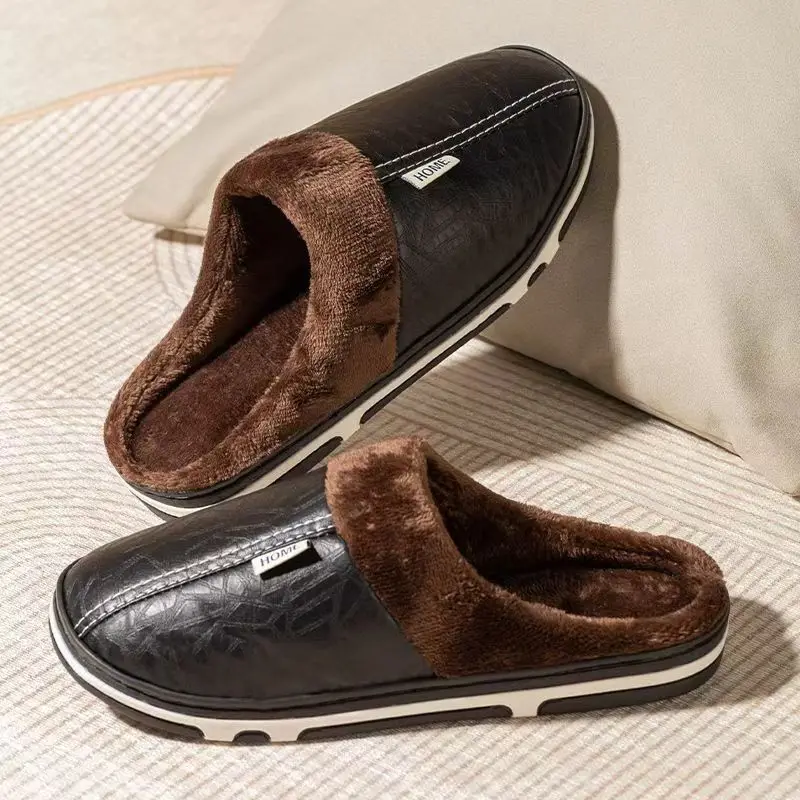 Men'S Shoes Hugo Boss - Męskie zimowe kapcie w dużych rozmiarach,