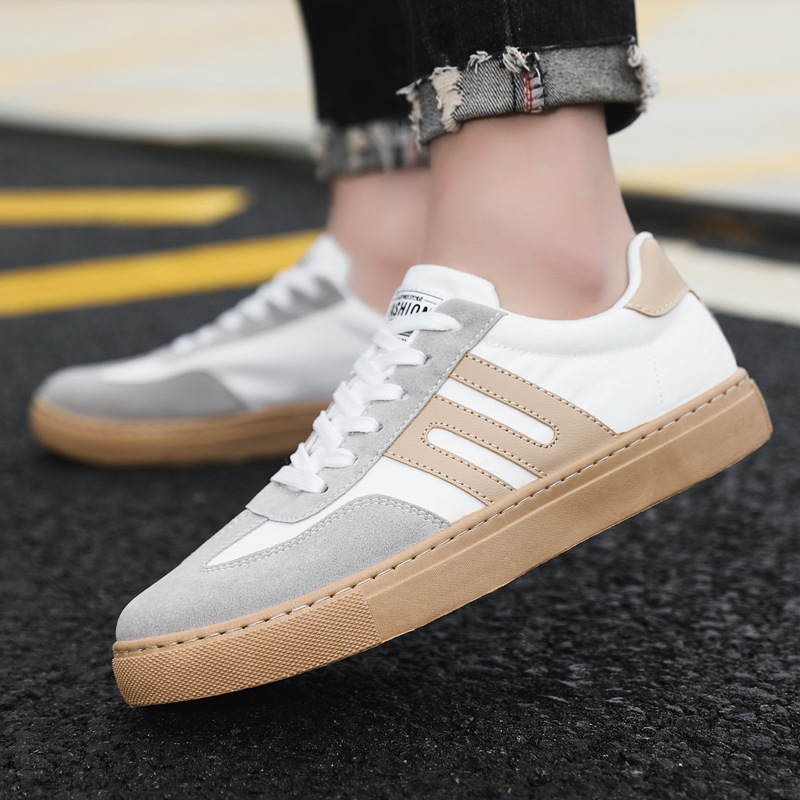 Boat Shoe Leather - Klasyczne szwy koreańska wersja białych butów