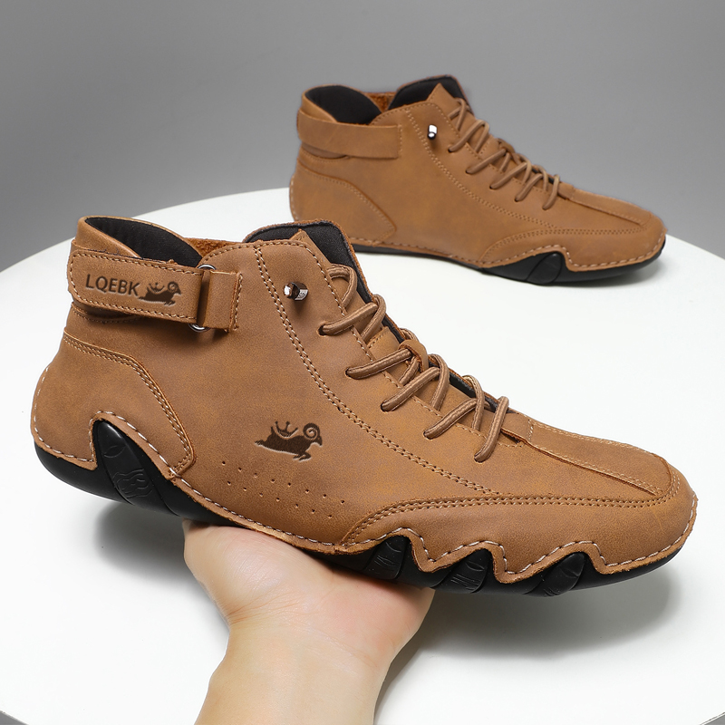 Boat Shoe Leather - Skórzane buty męskie Casual Sneakers 2025