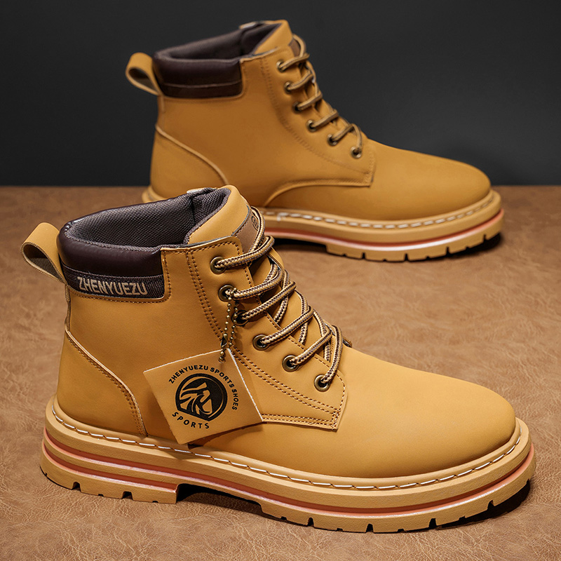 Men'S Shoes Height Increase - Jesienne i zimowe retro botki męskie,