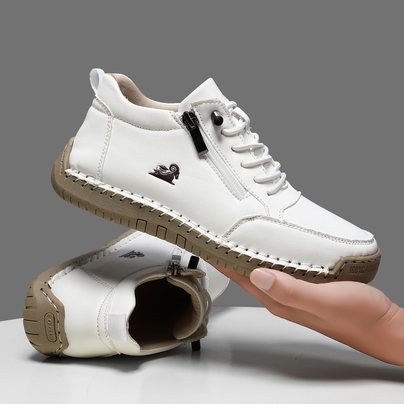 Men Shoes On Sale - Damskie sneakersy, ręcznie robione skórzane buty