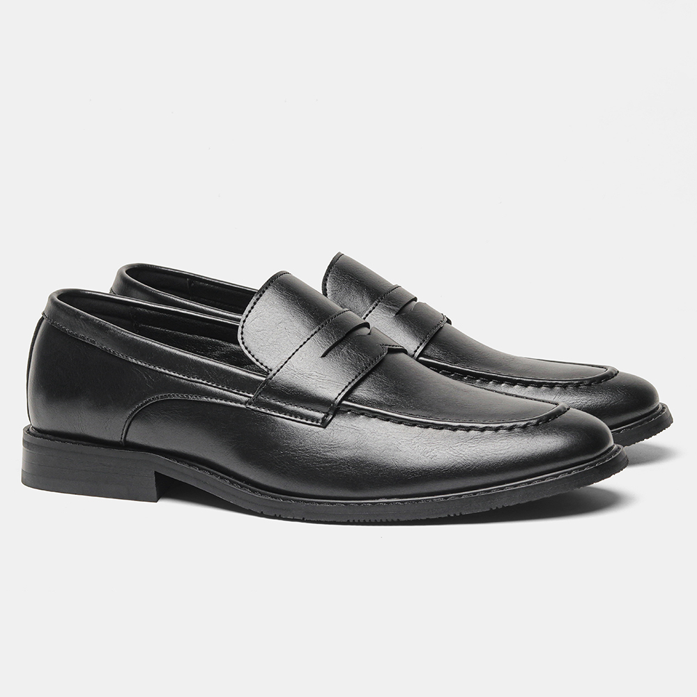 Męskie czarne mokasyny penny,  – Men'S Shoes Hugo Boss recenzja i cena