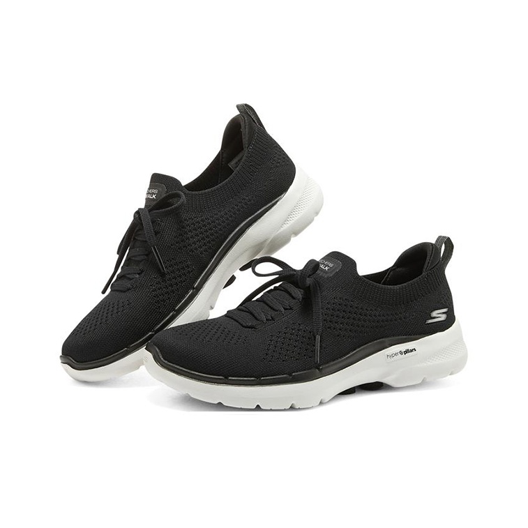Buty do chodzenia Skechers Go  – Men'S Shoes Black And White recenzja i cena