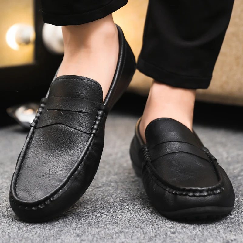 Męskie buty codzienne z prawdz – Boat Shoe Leather recenzja i cena