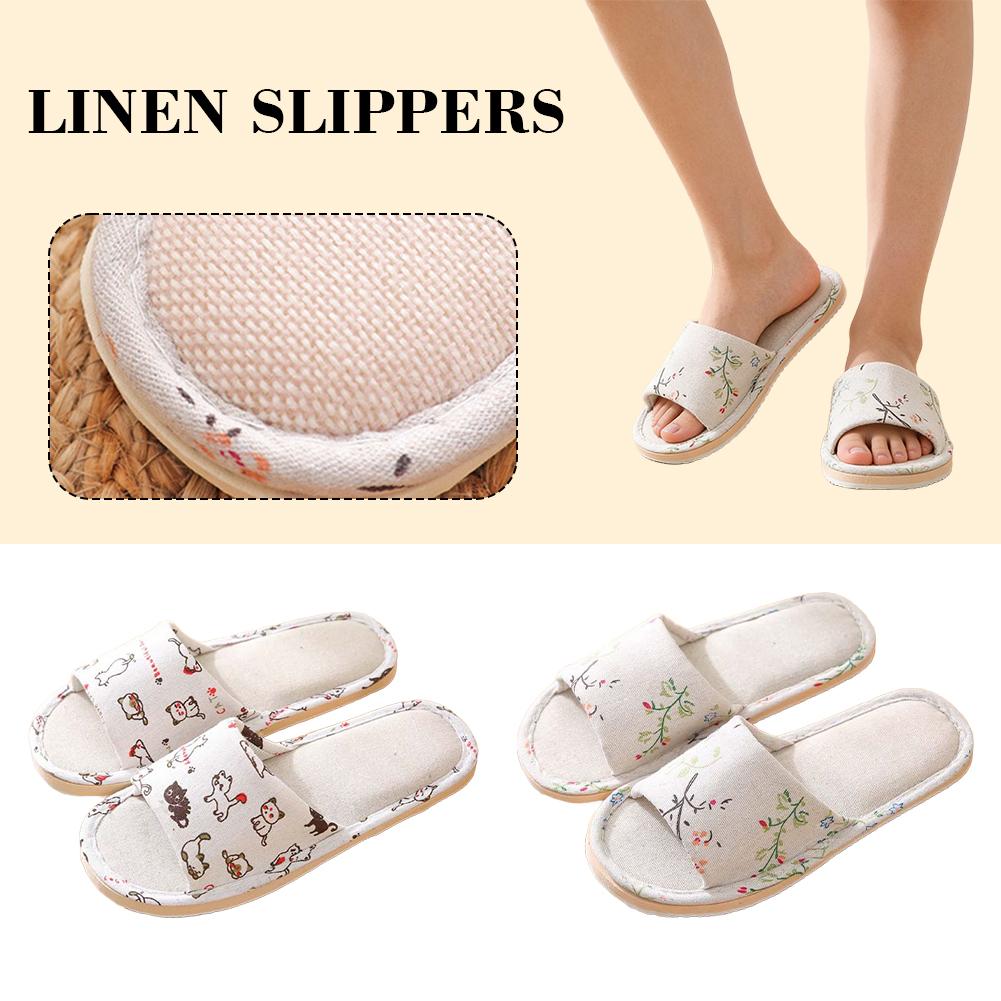Damskie lniane kapcie domowe,  – Men Shoes On Sale recenzja i cena