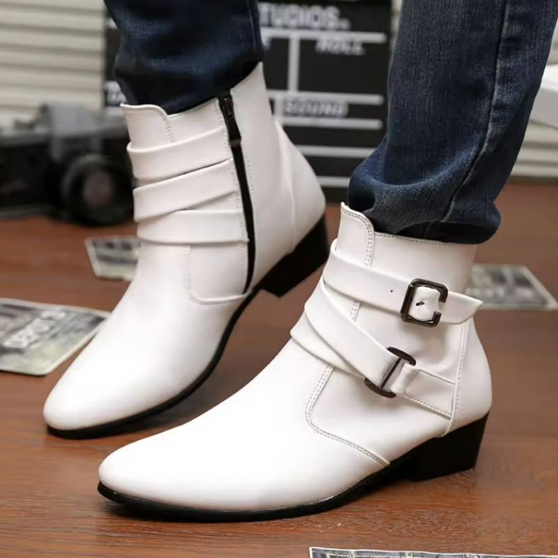 Luksusowe buty męskie Skórzane – Men'S Shoes Black And White recenzja i cena