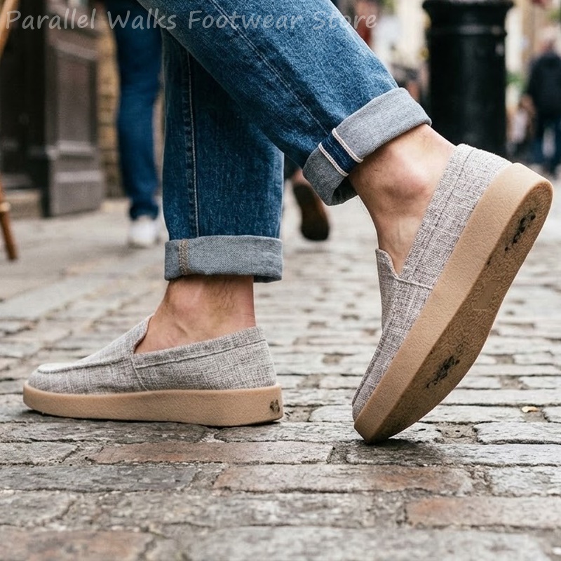Męskie płócienne wsuwane mokas – Boat Shoe Leather recenzja i cena