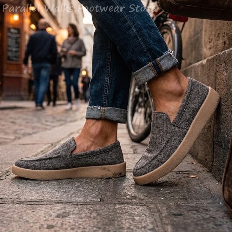 Męskie płócienne wsuwane mokas – Boat Shoe Leather recenzja i cena