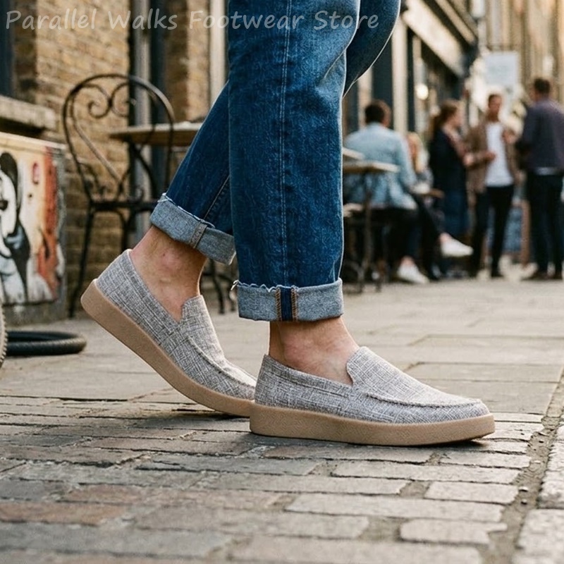 Męskie płócienne wsuwane mokas – Boat Shoe Leather recenzja i cena