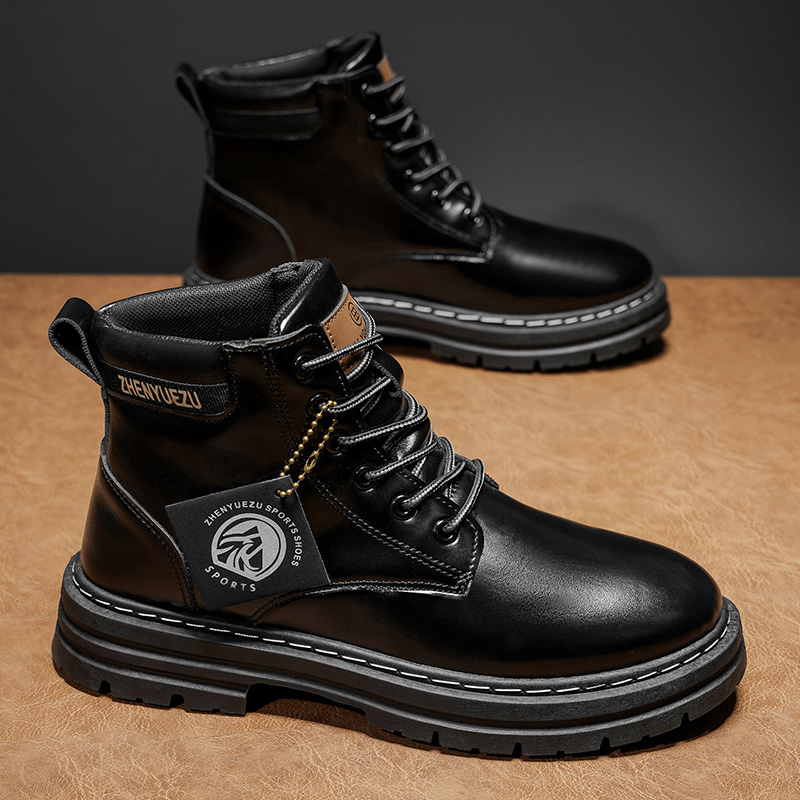 Jesienne i zimowe retro botki  – Men'S Shoes Height Increase recenzja i cena