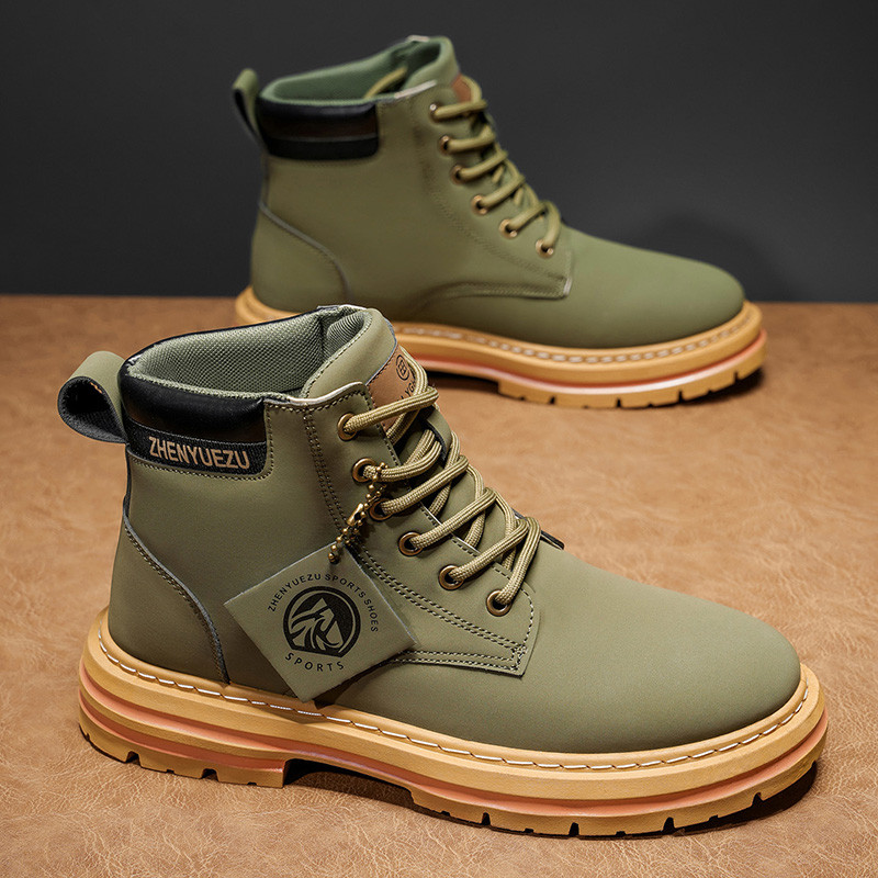 Jesienne i zimowe retro botki  – Men'S Shoes Height Increase recenzja i cena